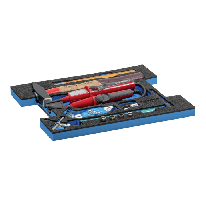 Gedore 1100-03 L-BOXX 136 mit Sortiment Sanitär 44-teilig