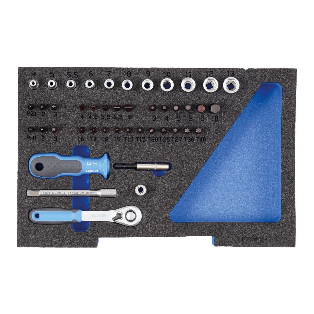 Gedore 1100 CT1-20 Steckschlüssel-Satz 1/4" in 1/2 L-BOXX 136 Modul