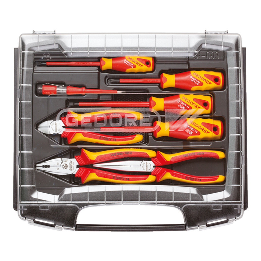 Gedore 1101-003 Set utensili VDE 8 pezzi in i-BOXX 72