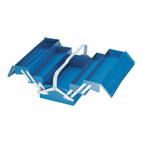 Gedore 1265 L Cassetta porta attrezzi, vuota, 5 scomparti, 210x420x225 mm