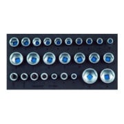 Gedore 1500 CT1-19 IS Satz Steckschlüsseleinsätze 1/2" in Check-Tool-Modul-1