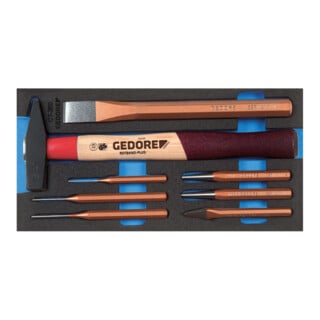 Gedore 1500 CT1-350 Meißel-Sortiment in Check-Tool-Modul