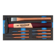 Gedore 1500 CT1-350 Meißel-Sortiment in Check-Tool-Modul-1