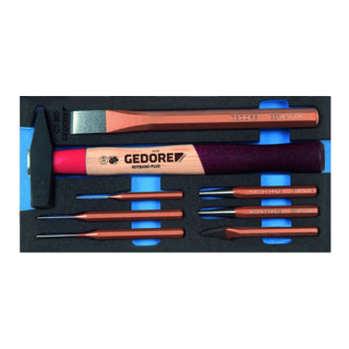 Gedore 1500 CT1-350 Meißel-Sortiment in Check-Tool-Modul