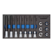 Gedore 1500 CT1-IN 19-delige LKM set schroevendraaierbits 1/2" in Check-Tool-module-1