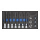 Gedore 1500 CT1-IN Set 19 inserti cacciavite LKM 1/2" in modulo Check-Tool-1