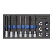Gedore 1500 CT1-IN Set 19 inserti cacciavite LKM 1/2" in modulo Check-Tool