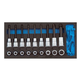 Gedore 1500 CT1-ITX 19 LKP Satz Schraubendrehereinsätze 1/2" in Check-Tool-Modul