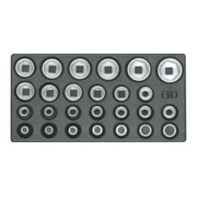 Gedore 1500 ES-19 Satz Steckschlüsseleinsätze 1/2", 6-kant, in 1/3 ES-Modul