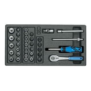 Gedore 1500 ES-20 Steckschlüssel-Sortiment 1/4" in 1/3 ES-Modul