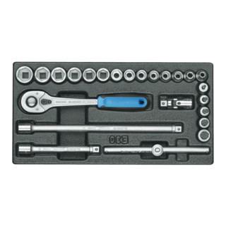 Gedore 1500 ES-30 Steckschlüssel-Sortiment 3/8" in 1/3 ES-Modul