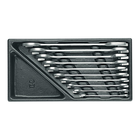 Gedore 1500 ES-6 Set di chiavi a doppia bocca in modulo 1/3 ES