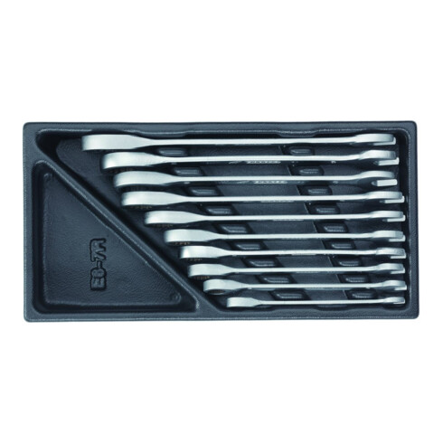 Gedore 1500 ES-7 R Set chiavi a forchetta con cricchetto ad anello in modulo 1/3 ES