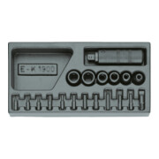 Gedore 1500 ES-K 1900 Set sbloccacuscinetti 1/2" in modulo 1/3 ES-1