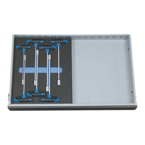 Gedore 2005 CT2-2133 T Set di chiavi a bussola in modulo Check-Tool, 7 pezzi
