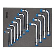 Gedore 2005 CT2-25PK Doppelsteckschlüssel-Satz in Check-Tool-Modul, 11-teilig-1