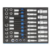 Gedore 2005 CT2-D 19L Steckschlüssel-Sortiment 1/2" in Check-Tool-Modul, 40-teilig-1