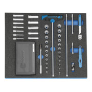 Gedore 2005 CT2-D 20 Steckschlüssel-Sortiment 1/4" in Check-Tool-Modul, 67-teilig-2