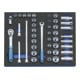 Gedore 2005 CT2-D 30 Steckschlüssel-Sortiment 3/8" in Check-Tool-Modul, 43-teilig