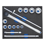 Gedore 2005 CT3-32 Steckschlüssel-Sortiment 3/4" in Check-Tool-Modul, 14-teilig
