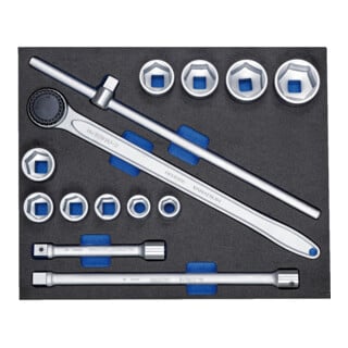 Gedore 2005 CT3-32 Steckschlüssel-Sortiment 3/4" in Check-Tool-Modul, 14-teilig