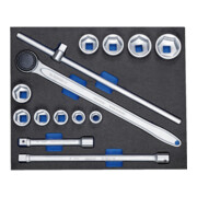 Gedore 2005 CT3-32 Steckschlüssel-Sortiment 3/4" in Check-Tool-Modul, 14-teilig-1