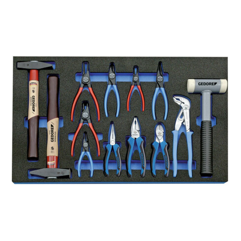 Gedore 2005 CT4-8000 Set di utensili in modulo Check-Tool, 13 pezzi