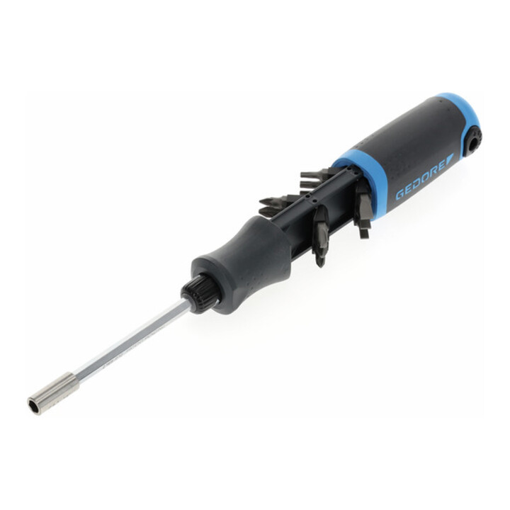 Gedore 2169-012 Magazin-Schraubendreher mit Knarrenfunktion