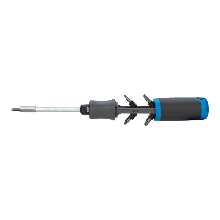 Gedore 2169-012 Tournevis à magasin avec fonction cliquet SilentGEAR 1/4 pouce