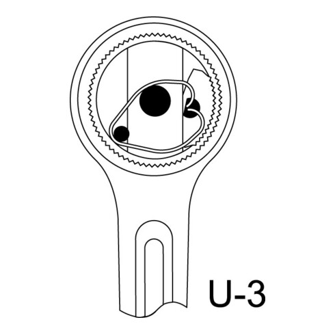 Gedore 2193 U-3 Umschaltknarre 1" 720 mm