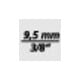 Gedore 3090-10 Verlängerung 3/8" 250 mm