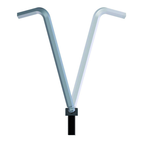 Gedore Cacciavite angolare extra lungo, manganese fosfato (metrico)