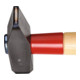 Gedore Schlosserhammer mit Hickorystiel, mit Stielschutz, englische Form-2