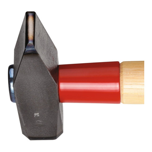 Gedore Schlosserhammer mit Hickorystiel, mit Stielschutz, englische Form