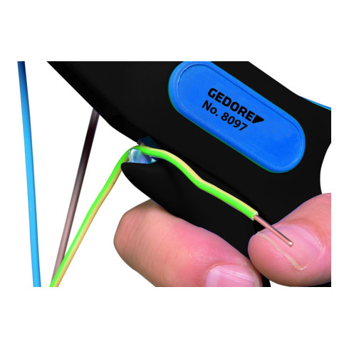 Gedore 8097 Abisolierzange, automatisch, 0,2-6 mm², 200 mm