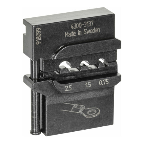 Gedore 8140-04 Modul-Einsatz für unisolierte Kabelschuhe 0,75/1,5/2,5