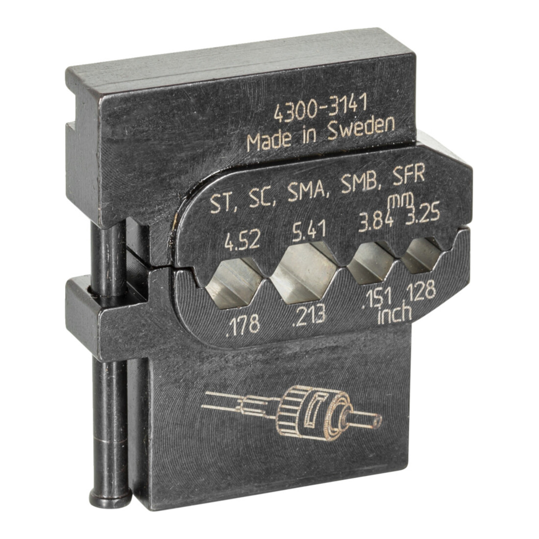 Gedore 8140-12 Modul-Einsatz für Lichtwellenleiter