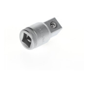 Gedore Adapter, 3/8'' 10 mm naar 1/2'' 12,5 mm, 4-kant aandrijving, verchroomd staal, 3019