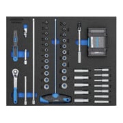 Gedore Assortimento di chiavi a bussola 1/4" in modulo Check Tool 2005 CT2-D 20, 67pz.-1