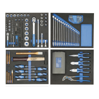 Gedore Assortimento di utensili in modulo Check Tool TS-147, 147pz.