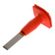 Gedore Beitel, sleufbeitel met handbescherming, punthoek 60°, snijbreedte 26 mm, 240 mm lang, gehard staal, 104 HS-1