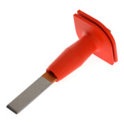 Gedore Beitel, sleufbeitel met handbescherming, punthoek 60°, snijbreedte 26 mm, 240 mm lang, gehard staal, 104 HS