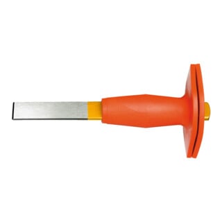Gedore Beitel, sleufbeitel met handbescherming, punthoek 60°, snijbreedte 26 mm, 240 mm lang, gehard staal, 104 HS
