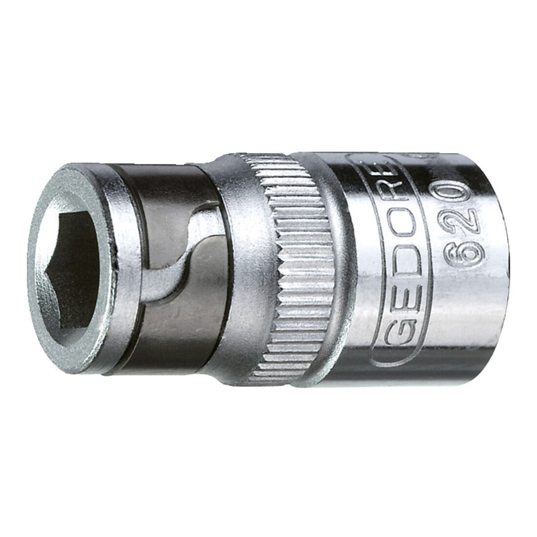 Gedore Bit-Adapter für 1/4" Knarre, Einfacher Bit-Wechsel, Passgenauer Halt, Silber