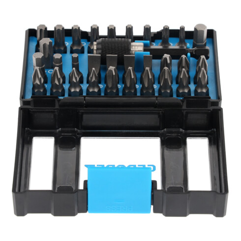 Gedore Bit-Box Allround, 32-delig, bitset met bithouder en schroevendraaierbits, 1/4", 6,3 mm, doe-het-zelver, 666-032-A