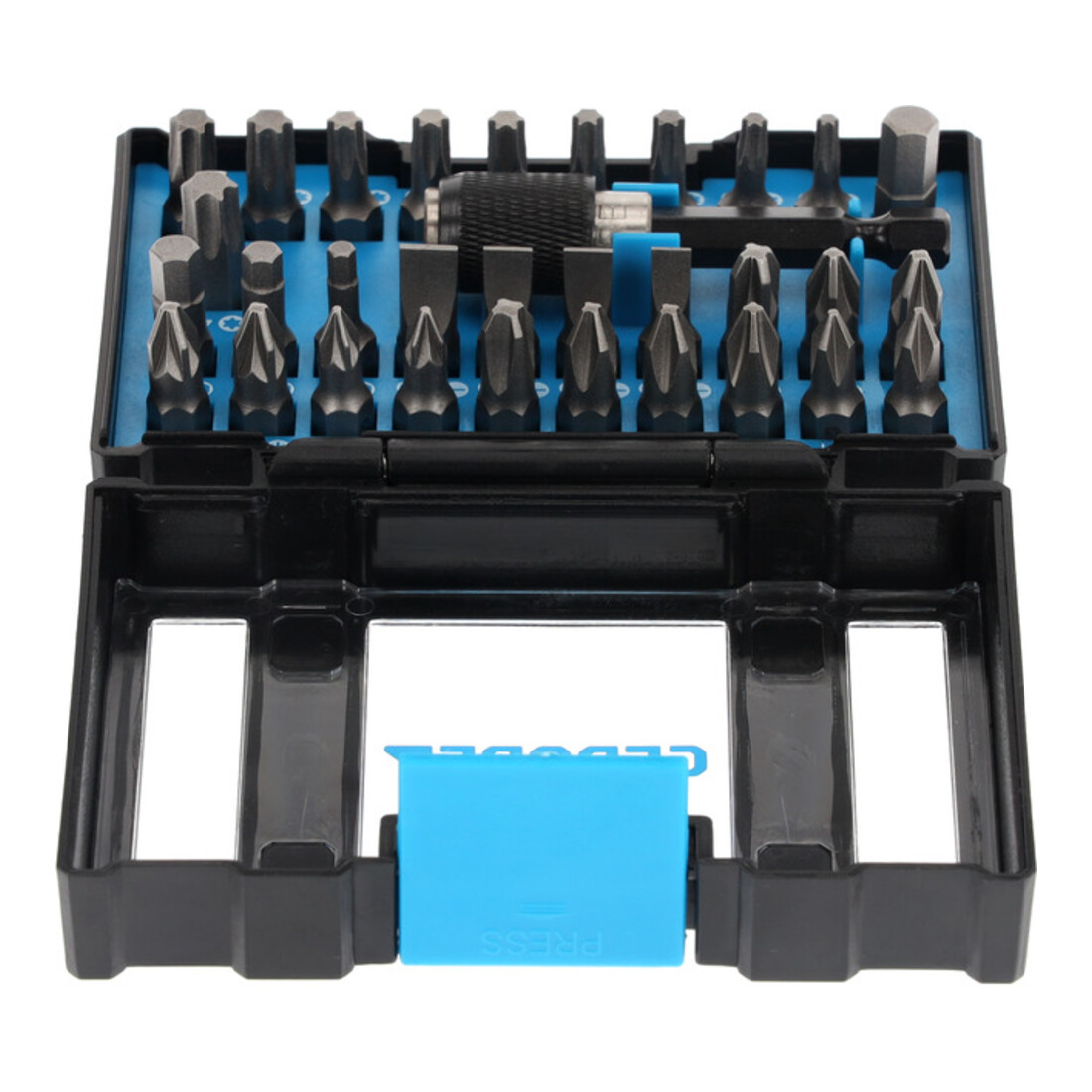 Gedore Bit-Box Allround, 32-delig, bitset met bithouder en schroevendraaierbits, 1/4", 6,3 mm, doe-het-zelver, 666-032-A