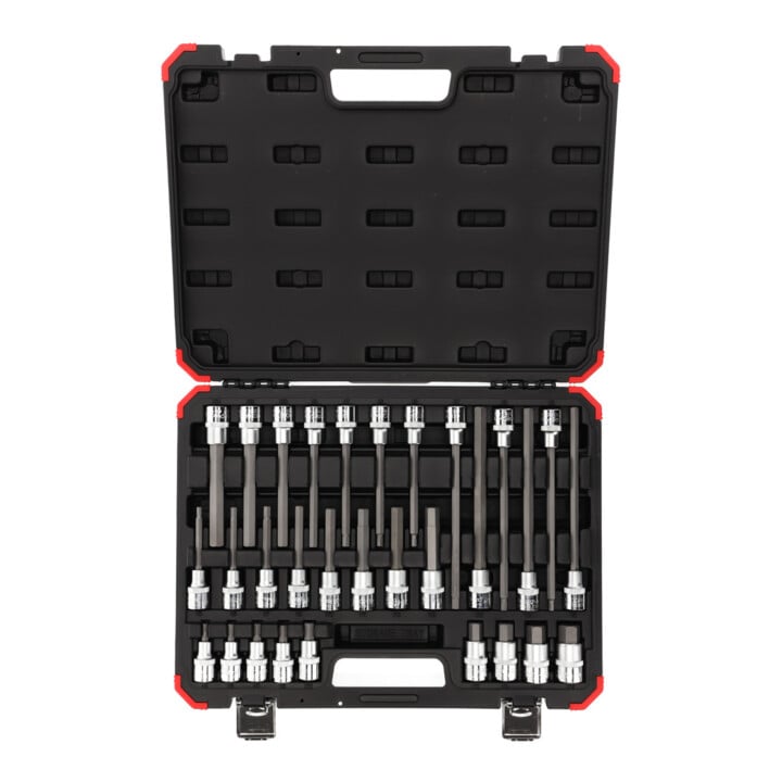 Gedore Bit-Satz, Schraubendreher-Einsatz-Set für Innensechskant-Schrauben, Schraubenzieher-Bits, Werkzeug, R68003030