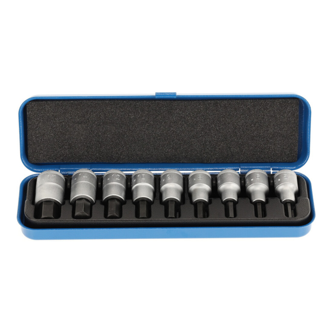 Gedore Bit-Satz, Schraubendreher-Einsatz-Set für Innensechskantschrauben, 9-tlg, Schraubenzieher-Bits, Werkzeug, IN 19 PM