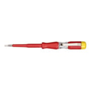 Gedore Cacciavite di controllo per 220-250 Volt CA, lama 3 mm, con clip metallica e cappuccio giallo-1