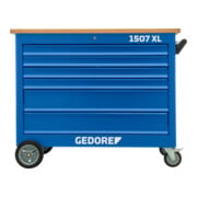 Gedore Carrello a banco e portautensili, 6 cassetti, 4 x modello 1, h 75mm 2 x modello 3, h 155mm-1